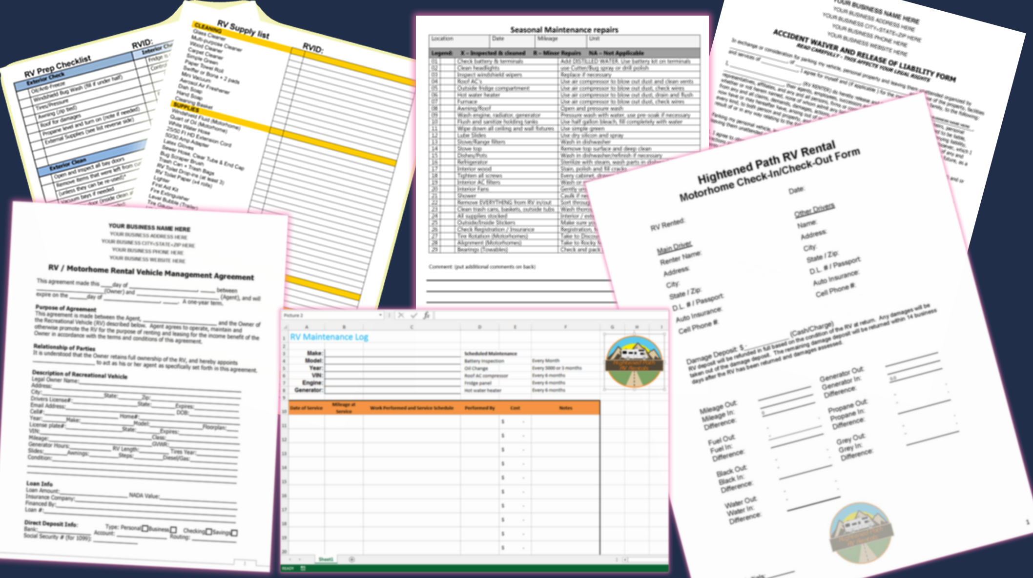 Essential RV Rental Forms and Documents: A Complete Guide